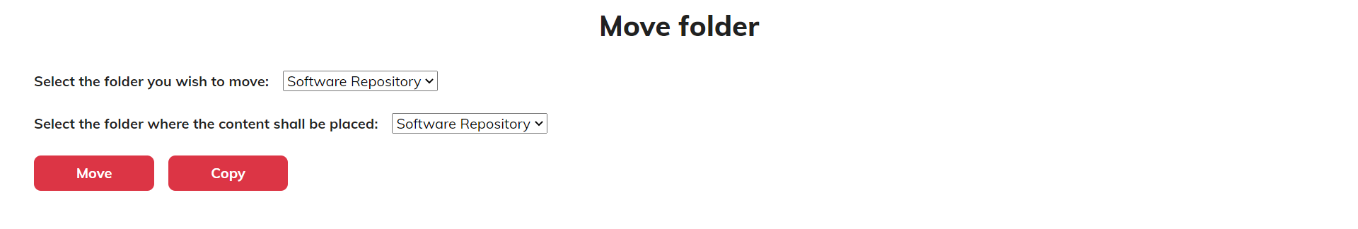 move folder page