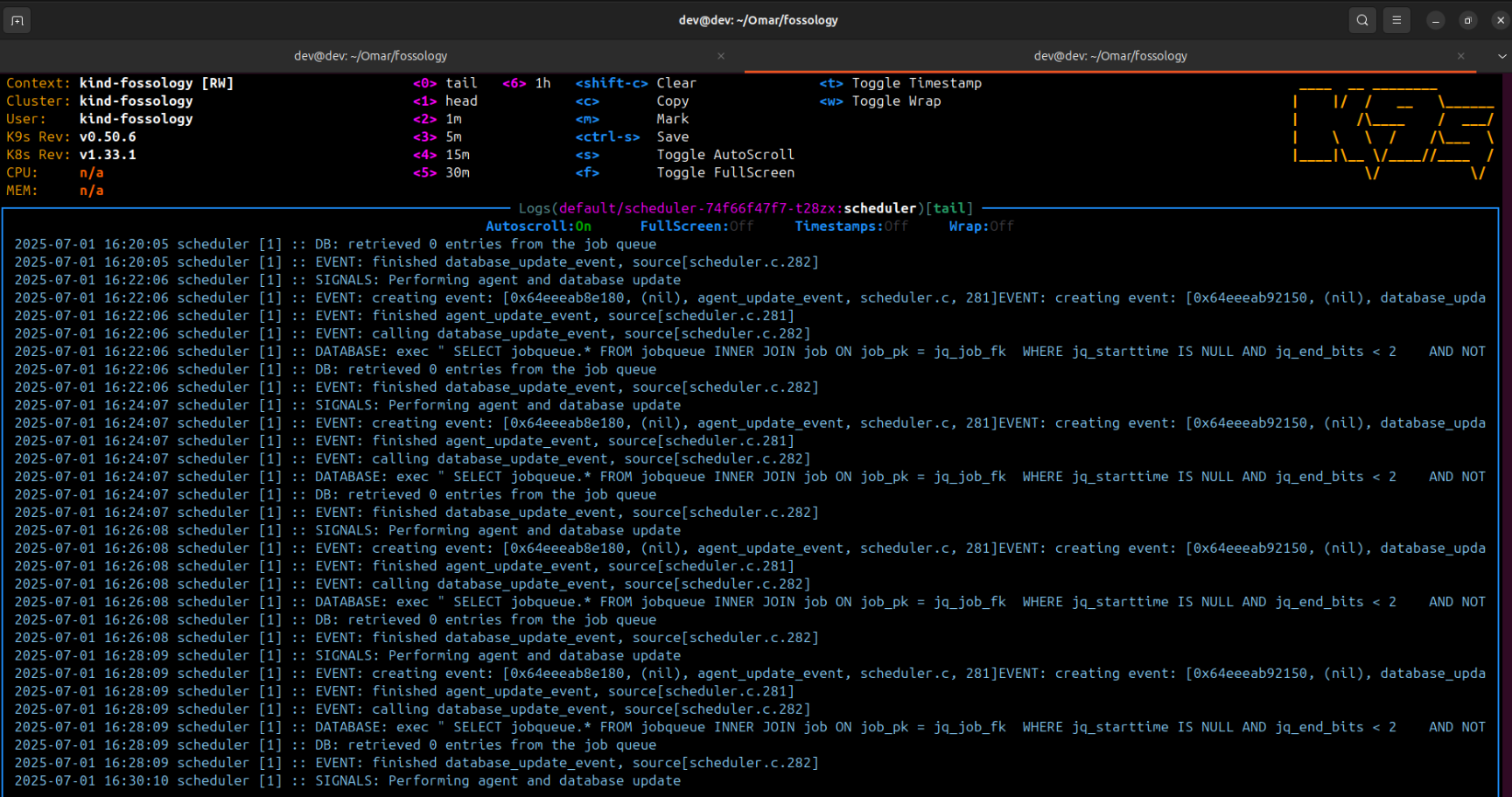 Scheduler pod working fine image