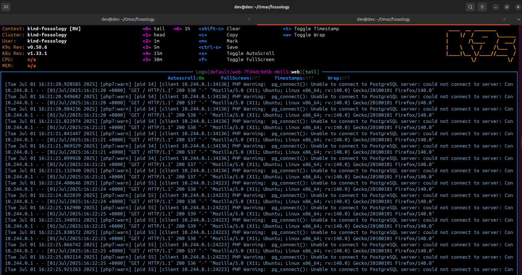 Web Pod issue image